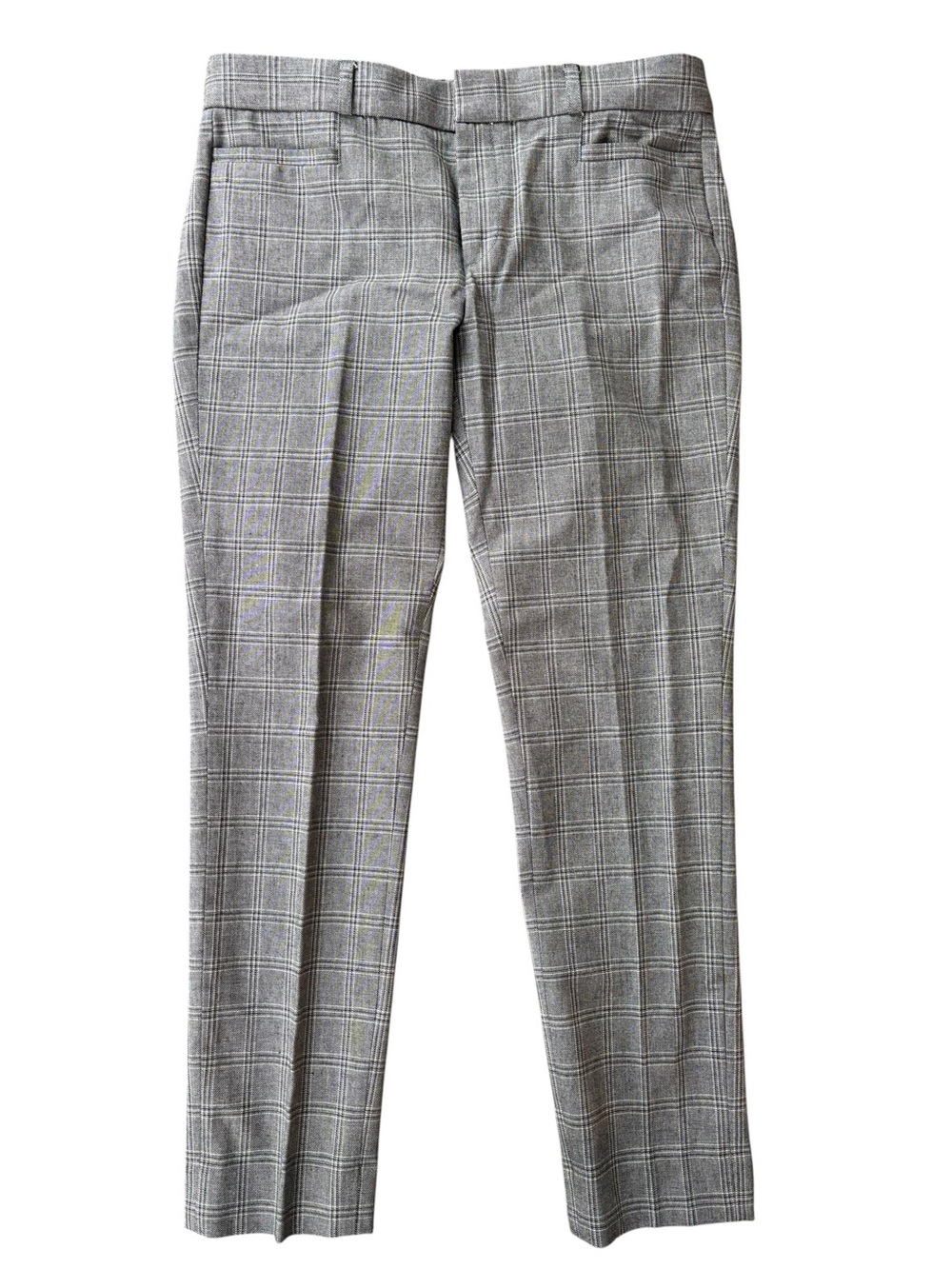 Banana Republic Gray Plaid Cropped Dress Pants